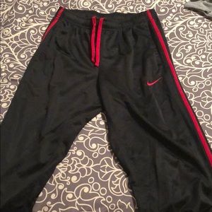 Nike Red Single Striped Joggers